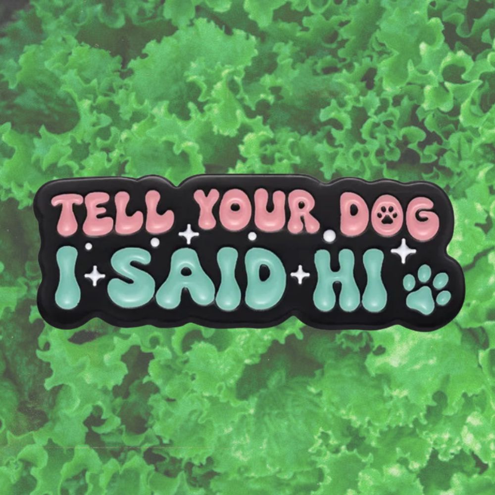 TELL DOG I SAID HI PIN