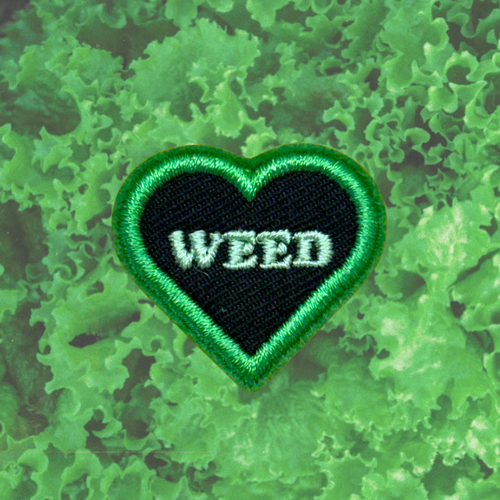 WEED HEART PATCH